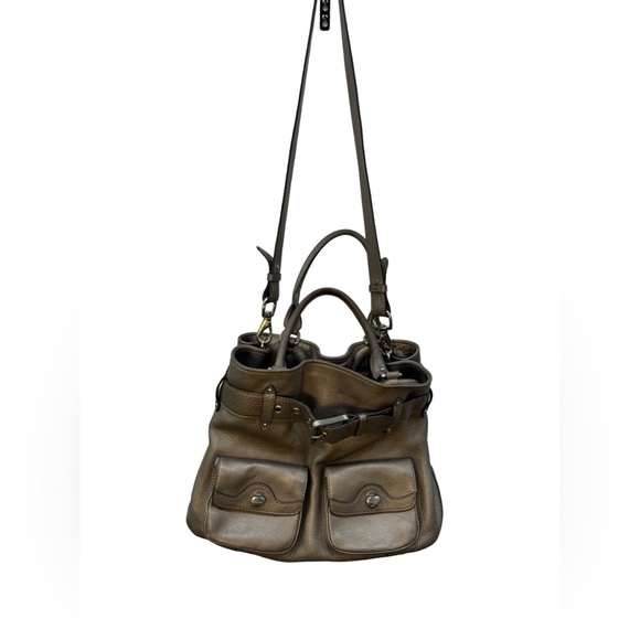 Cole Haan leather convertible handbag. Gray pebbled leather. Gorgeous! - Picture 6 of 10